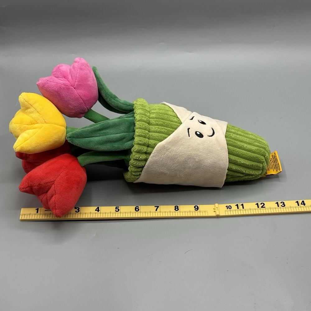Gigglescape Tulip Bouquet Plush 13" Stuffed Toy - Picture 5 of 5